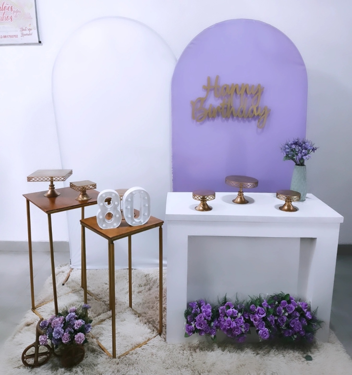 Kit Floral Lavanda  - Baloesfeitosdesonhos 