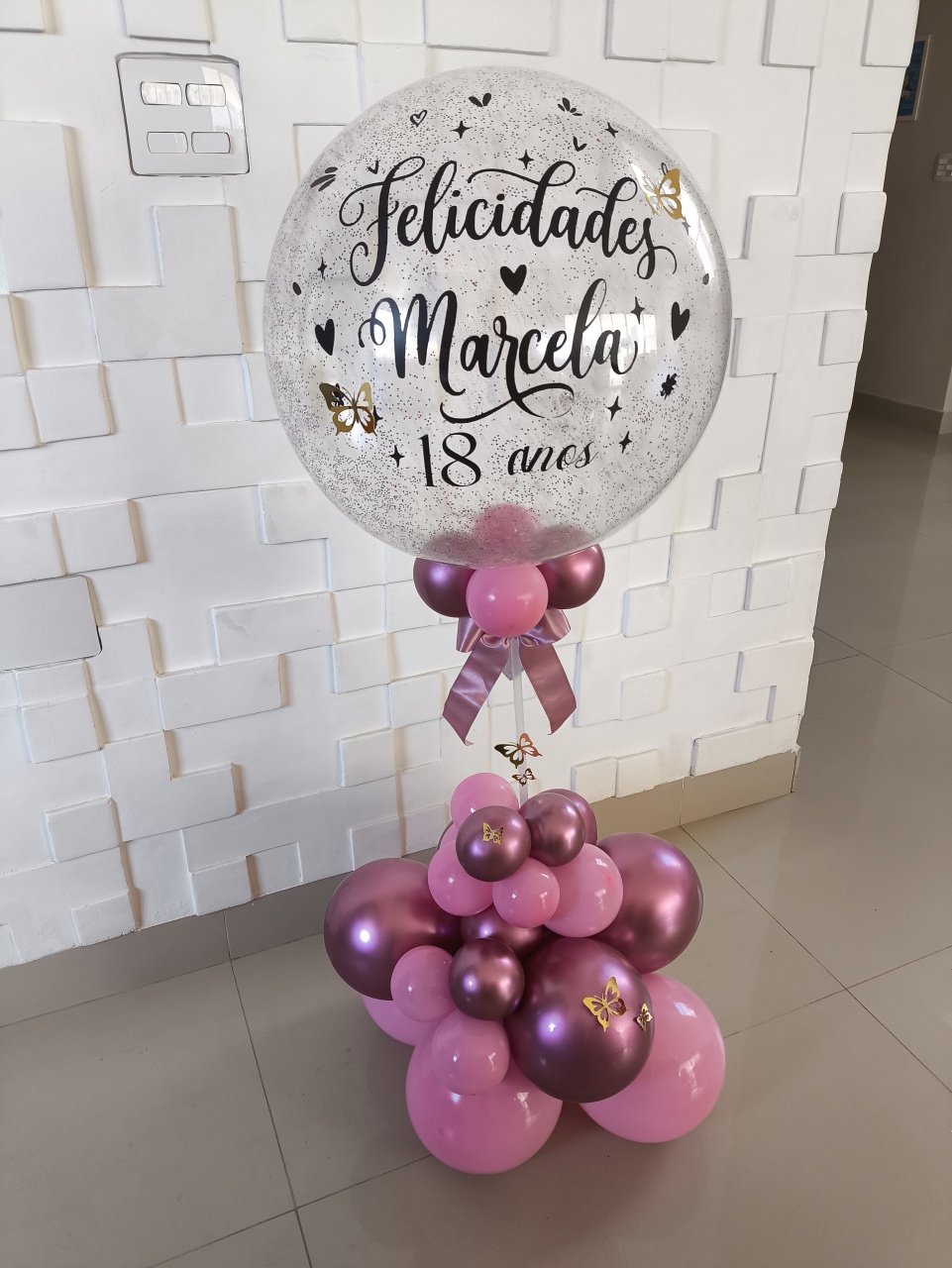 Balão Personalizado 24' Polegadas Com 1Metro E Meio de Altura - Baloesfeitosdesonhos 