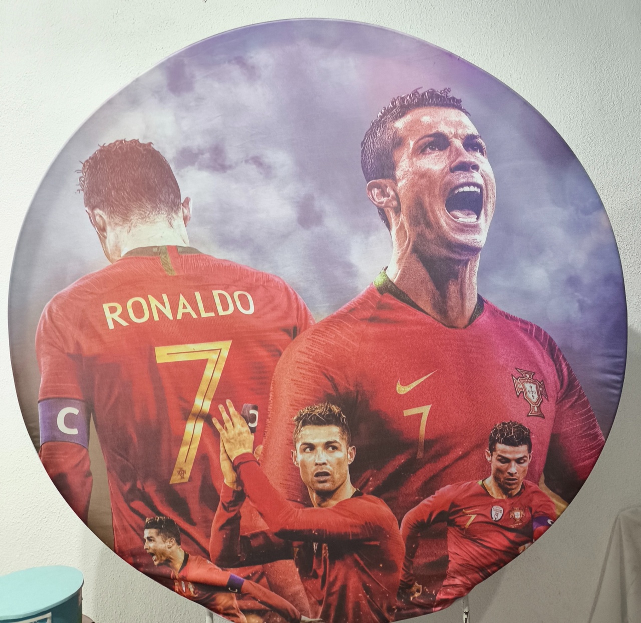 Painel Cristiano Ronaldo 150X150 - Baloesfeitosdesonhos 