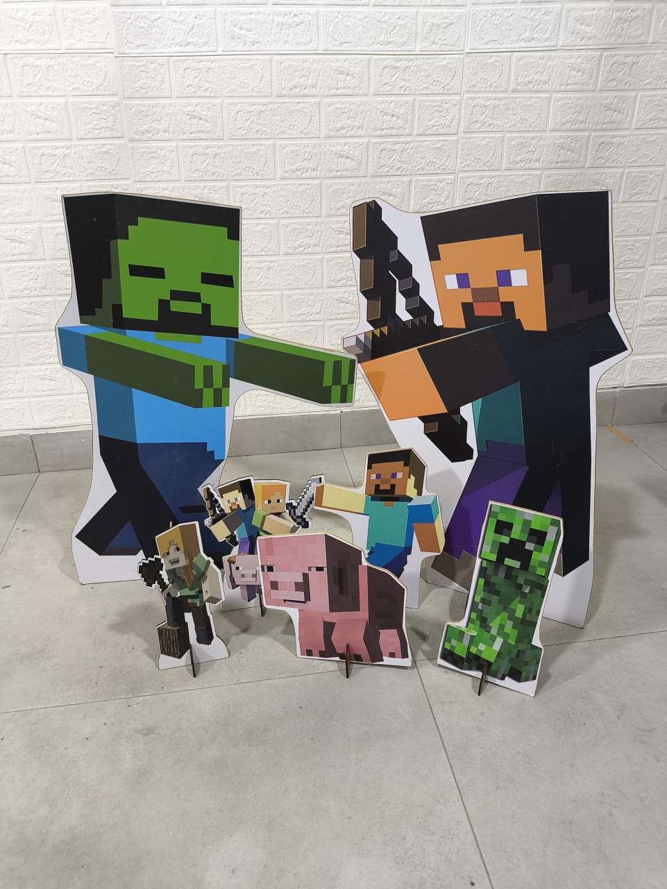 Kit Display Simples Minecraft 1 - Baloesfeitosdesonhos 