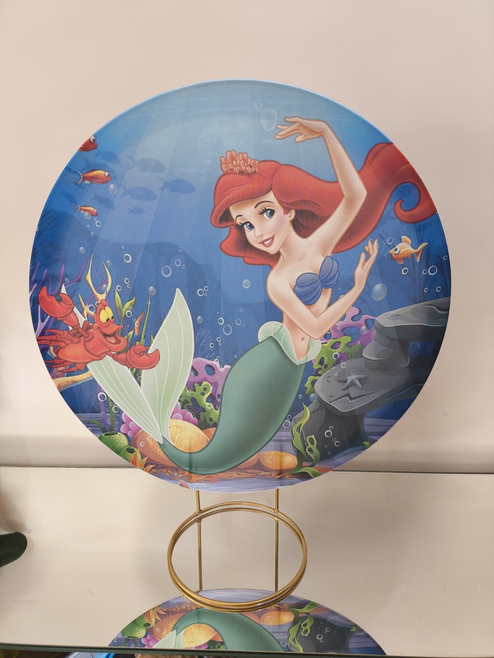 Mini Painel Sereia Ariel 50X50 - Baloesfeitosdesonhos 