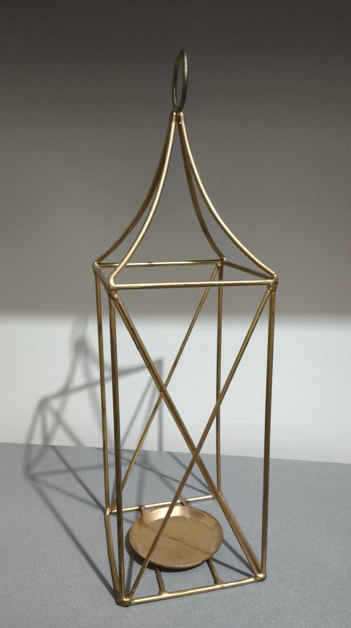 Luminária Dourado de Chao 20Cm - Baloesfeitosdesonhos 