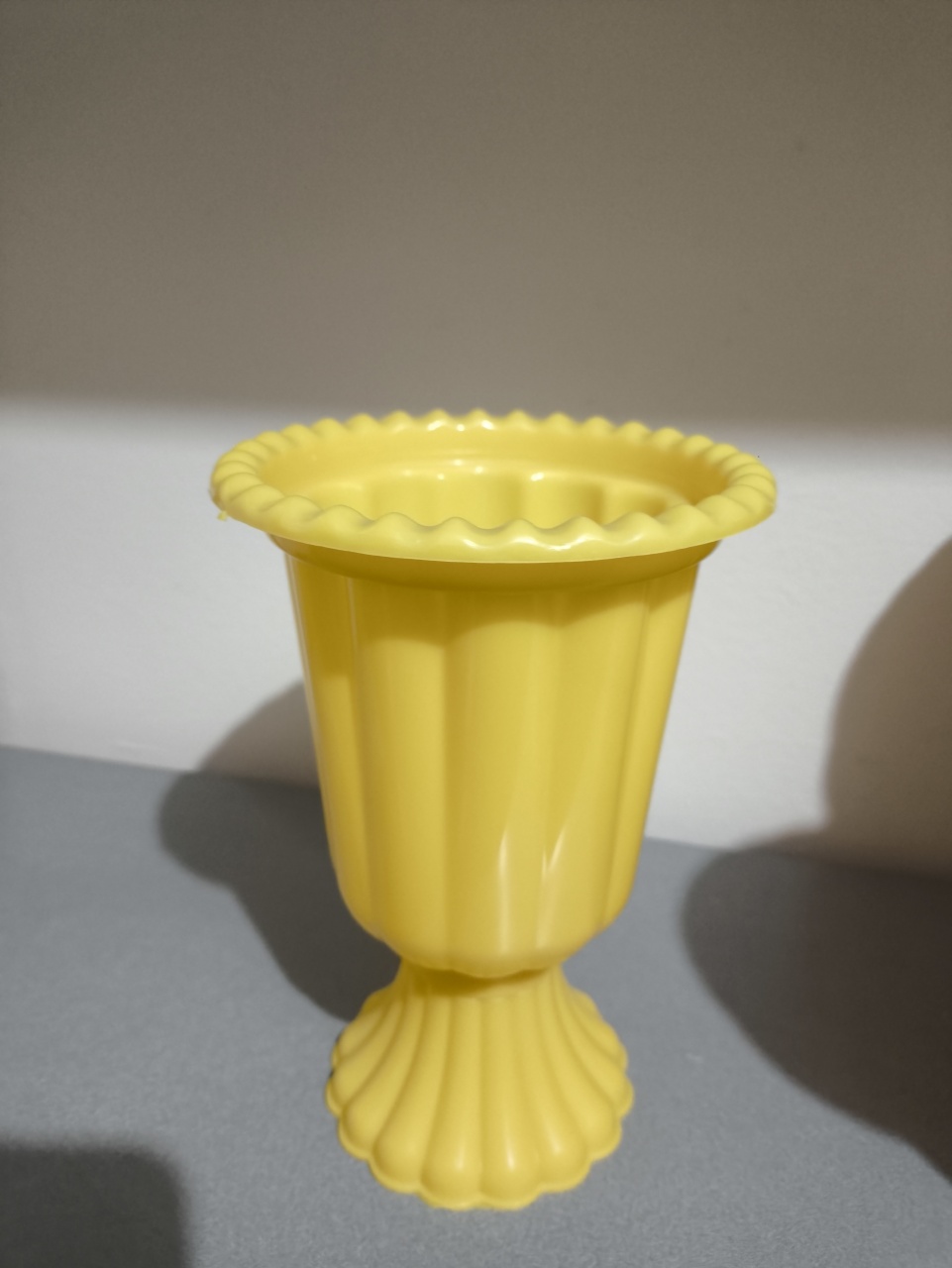Vaso Grego Amarelo Gema 25Cm - Baloesfeitosdesonhos 