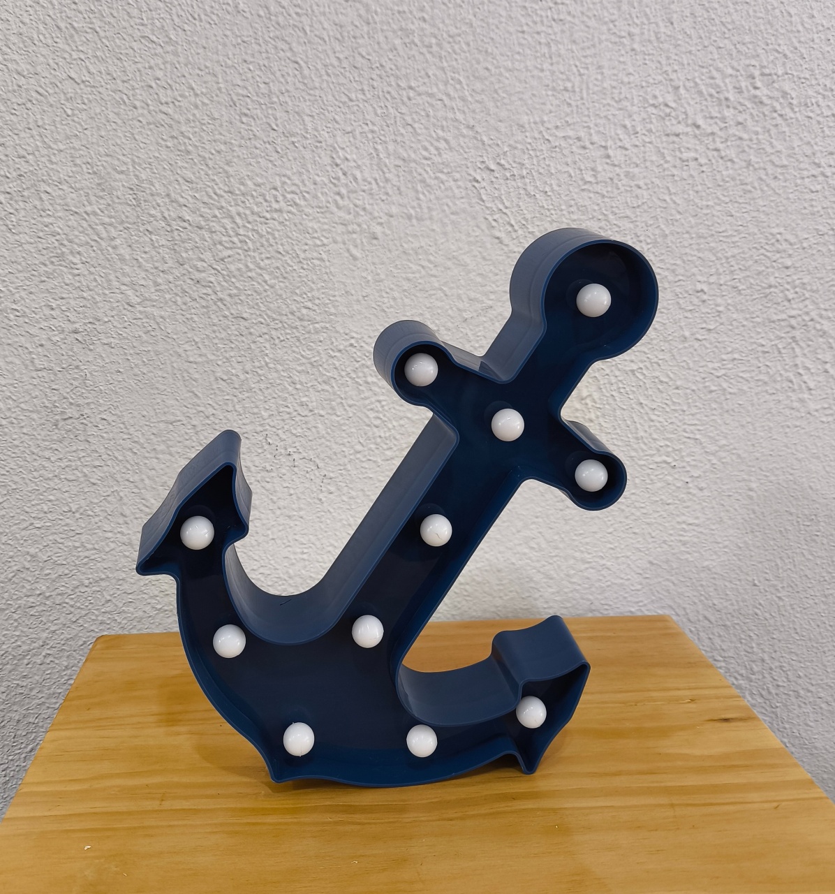 Luminária de Mesa Âncora Azul Escuro  - Baloesfeitosdesonhos 