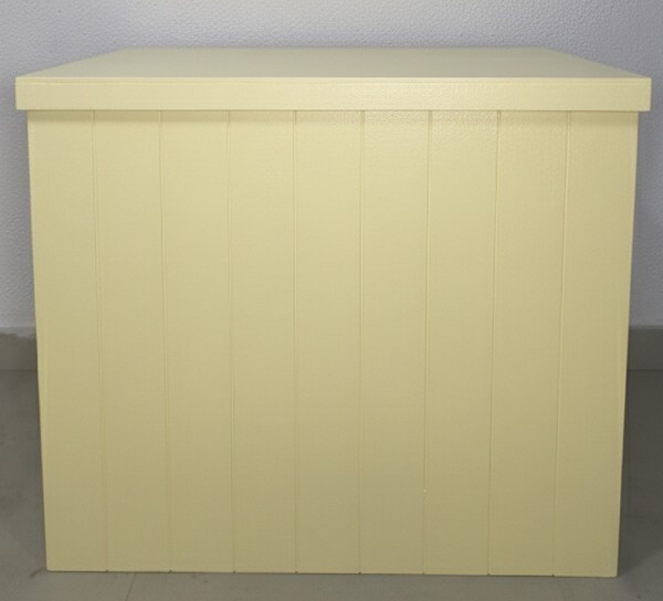 Mesa Quadrada Amarela Clara Mdf- G - Baloesfeitosdesonhos 