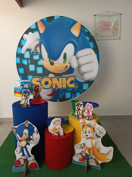 Kit Mini Table Sonic2 C Personagens - Baloesfeitosdesonhos 