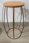 Trio de Mesas Com Formato de Barril  Rose Gold  - imagem 3