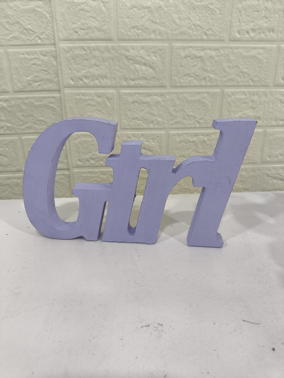 Display 3D Girl Lilas - Baloesfeitosdesonhos 