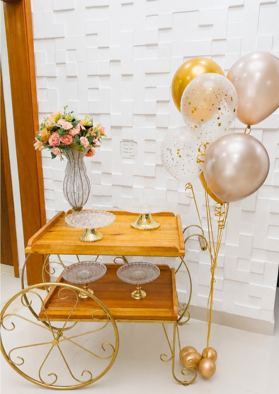 Carrinho E Festa + 6 Balões Flutuantes - Baloesfeitosdesonhos 