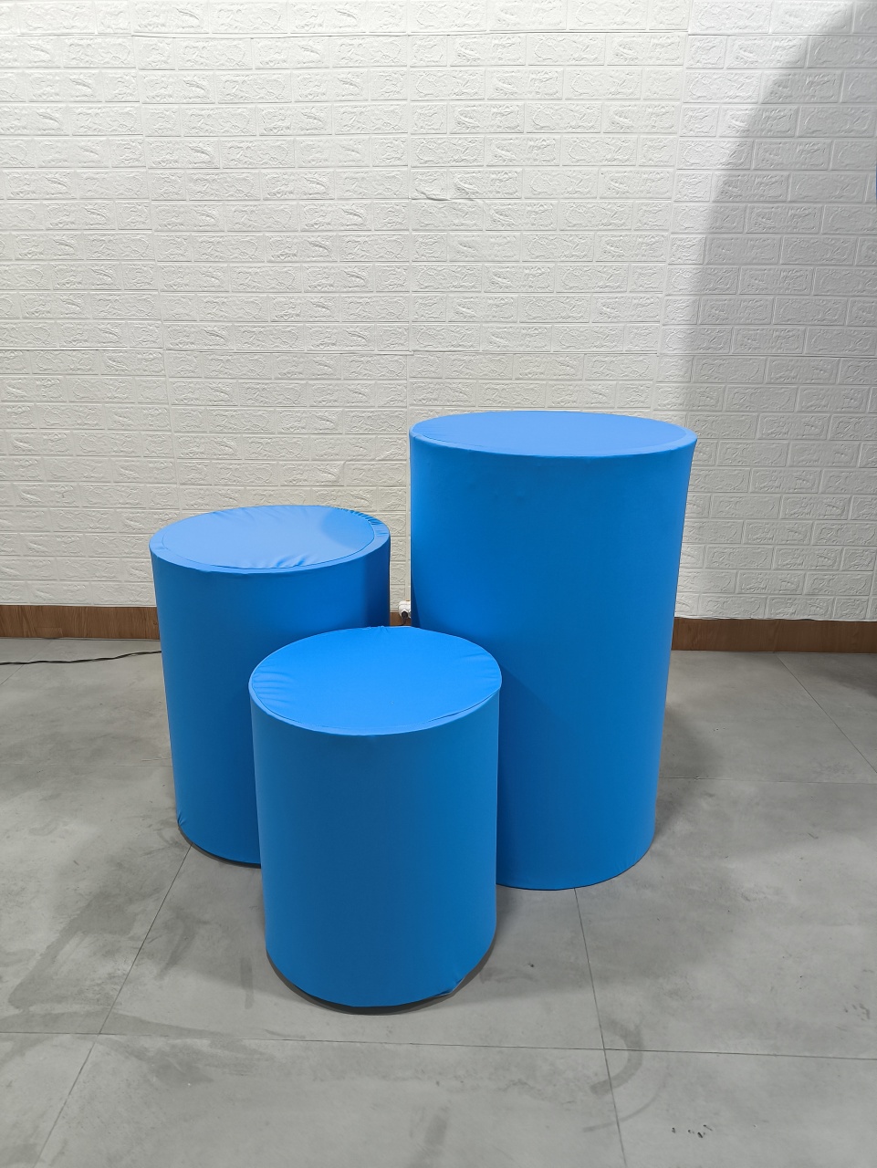 Trio de Capa Azul Celeste P M G - Baloesfeitosdesonhos 