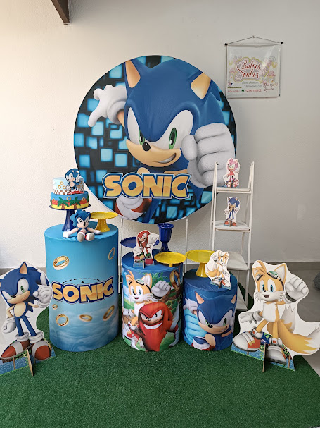 Kit Mini Table Sonic7 C Personagens - Baloesfeitosdesonhos 