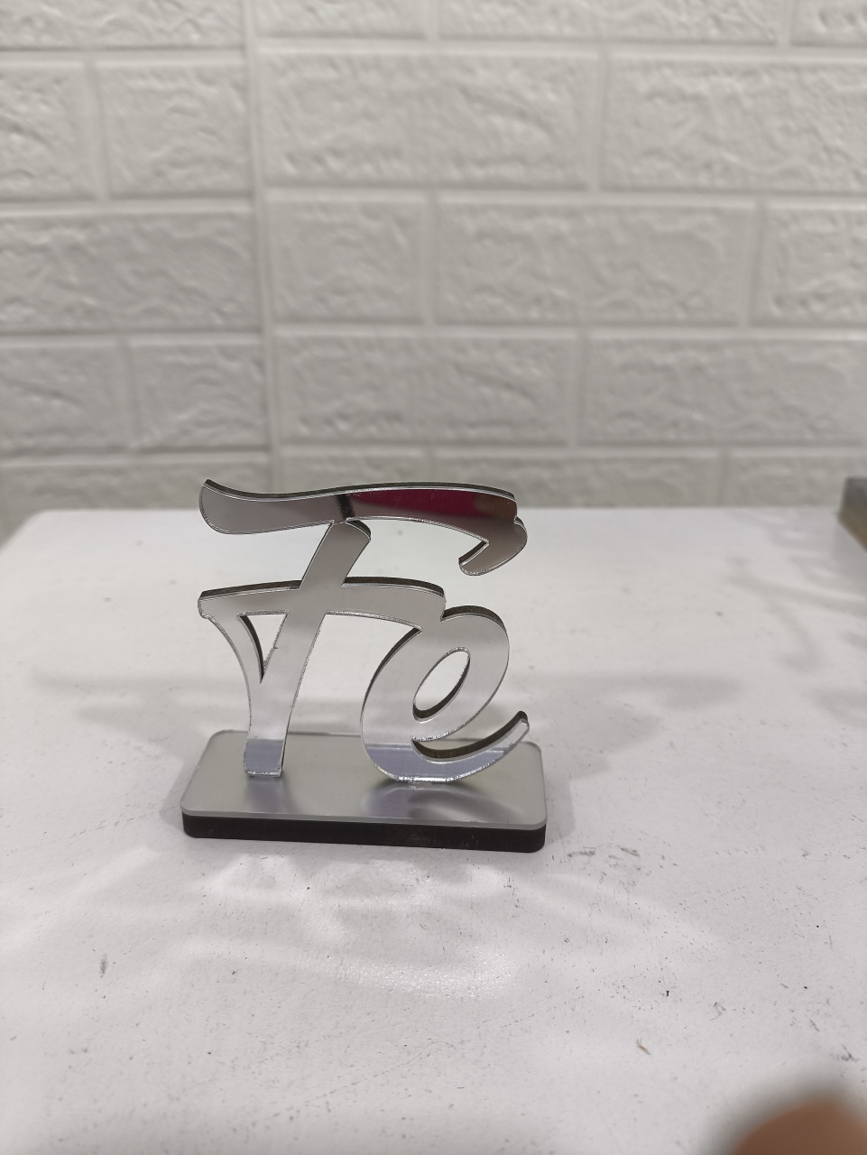 Display 3D Espelhado Fé - Baloesfeitosdesonhos 