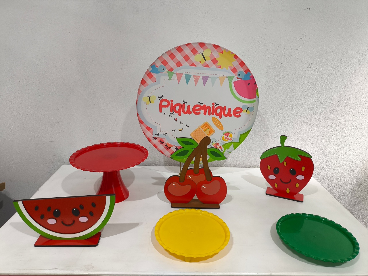 Mini Kit Picnic 2- Painel de Mesa 50X50  - Baloesfeitosdesonhos 