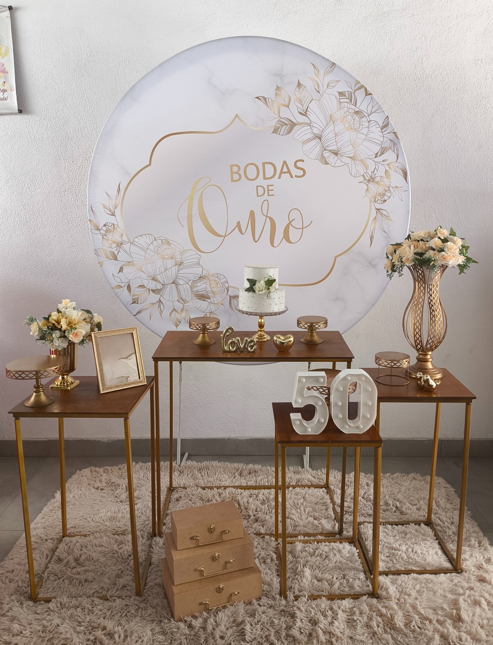 Kit Bodas de Ouro  - Baloesfeitosdesonhos 