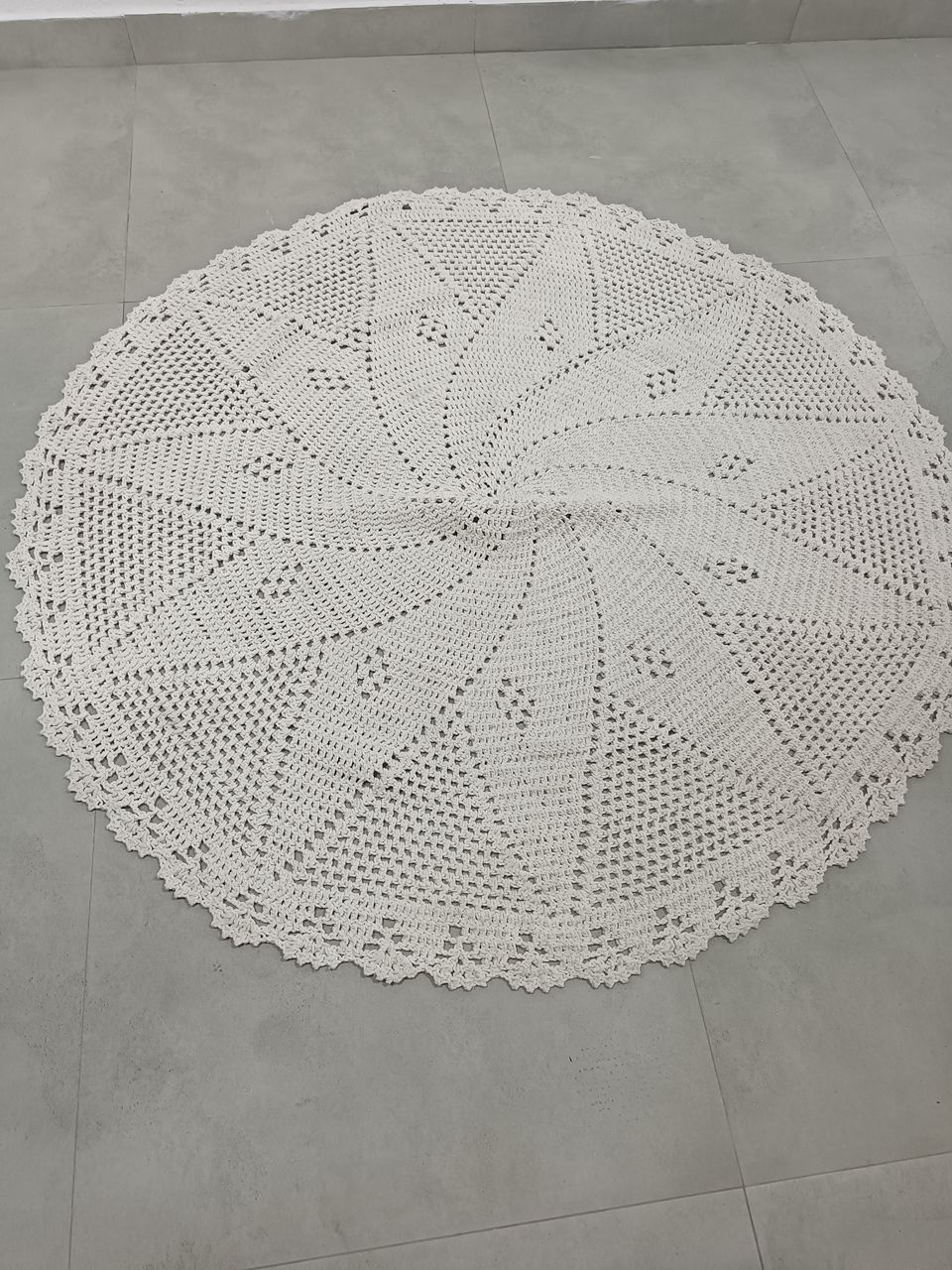 Tapete Crochê 1,50Cm - Baloesfeitosdesonhos 