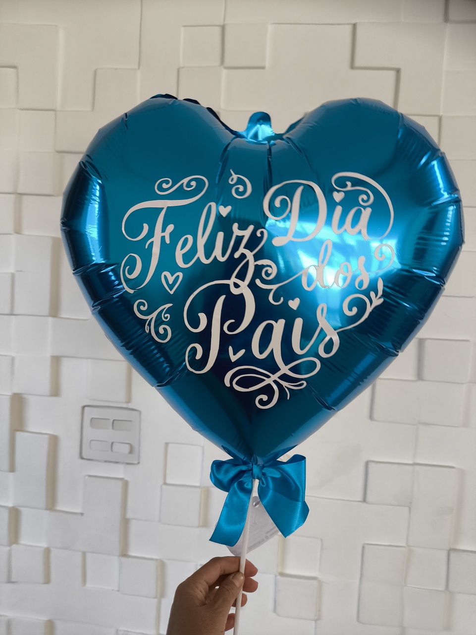Balão Personalizado Dia dos Pais , Coração No Palito - Baloesfeitosdesonhos 