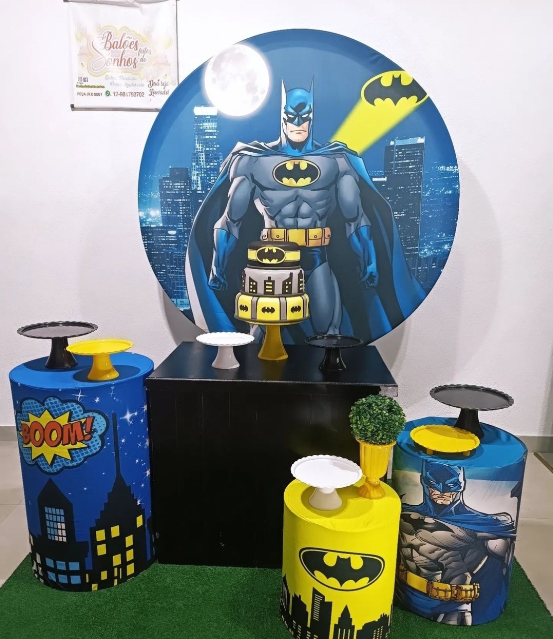 Kit Comemore Batman  - Baloesfeitosdesonhos 