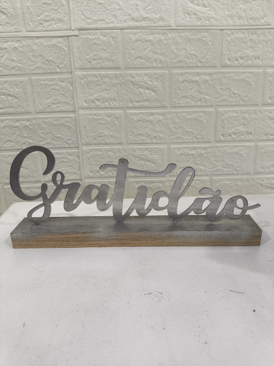 Display 3D Gratidão - Baloesfeitosdesonhos 