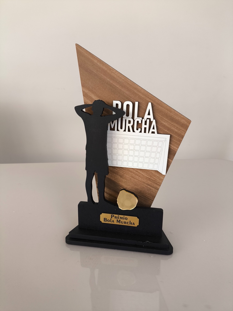 Display Troféu Bola Murcha 3D - Baloesfeitosdesonhos 