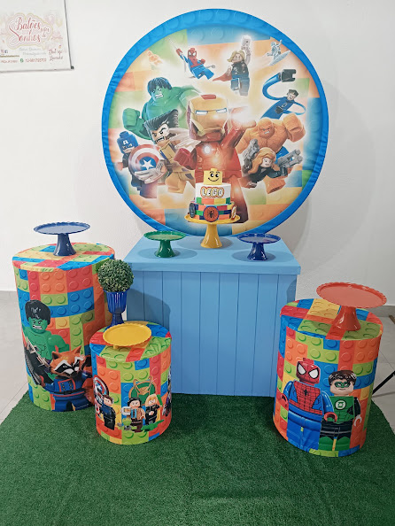 Kit Comemore - Lego - Sem Personagens - Baloesfeitosdesonhos 