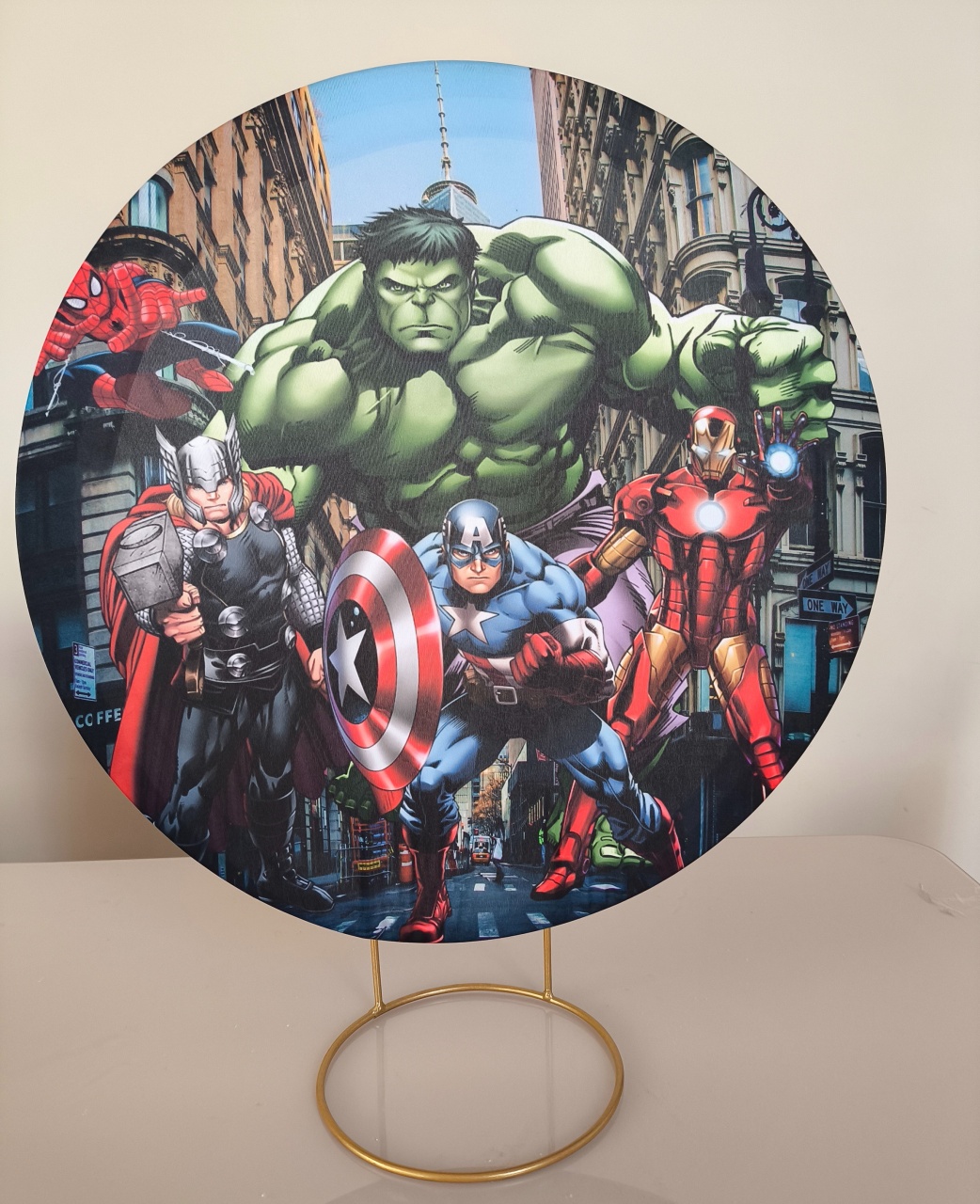 Mini Painel 50X50  Heróis  - Baloesfeitosdesonhos 