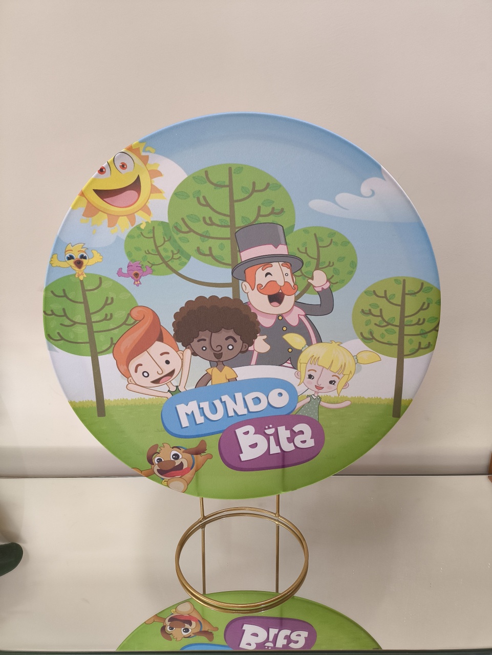Mini Painel Mundo Bita 50X50 - Baloesfeitosdesonhos 