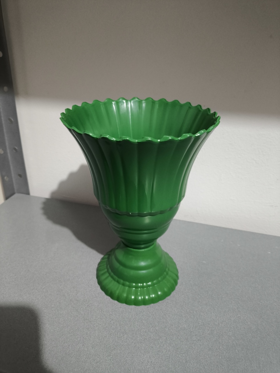 Vaso Cálice Verde Folha 25Cm - Baloesfeitosdesonhos 