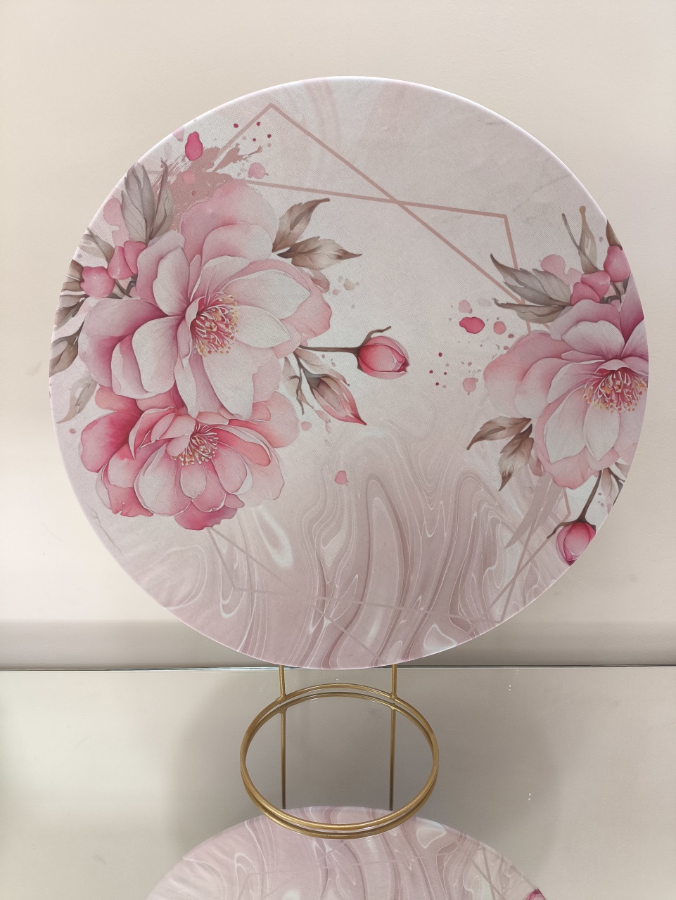 Mini Painel Floral Rosas 50X50 - Baloesfeitosdesonhos 