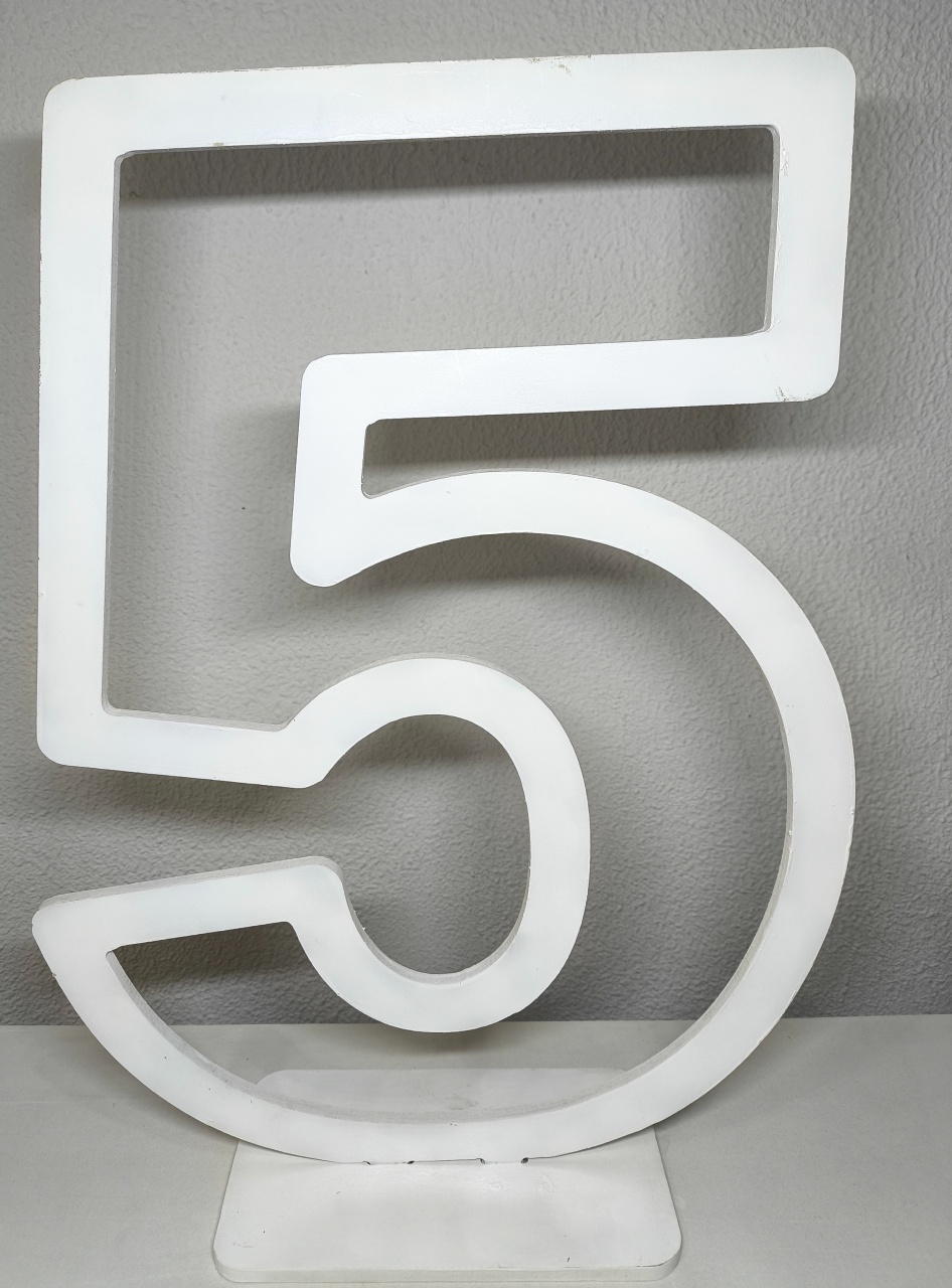 Display Número 5, 60Cm - Baloesfeitosdesonhos 