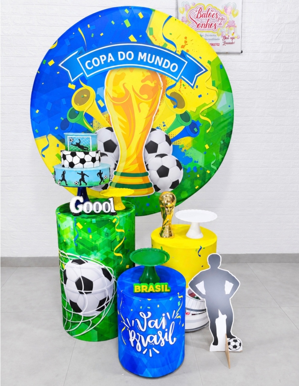 Kit Mini Table Copa Do Mundo - Baloesfeitosdesonhos 