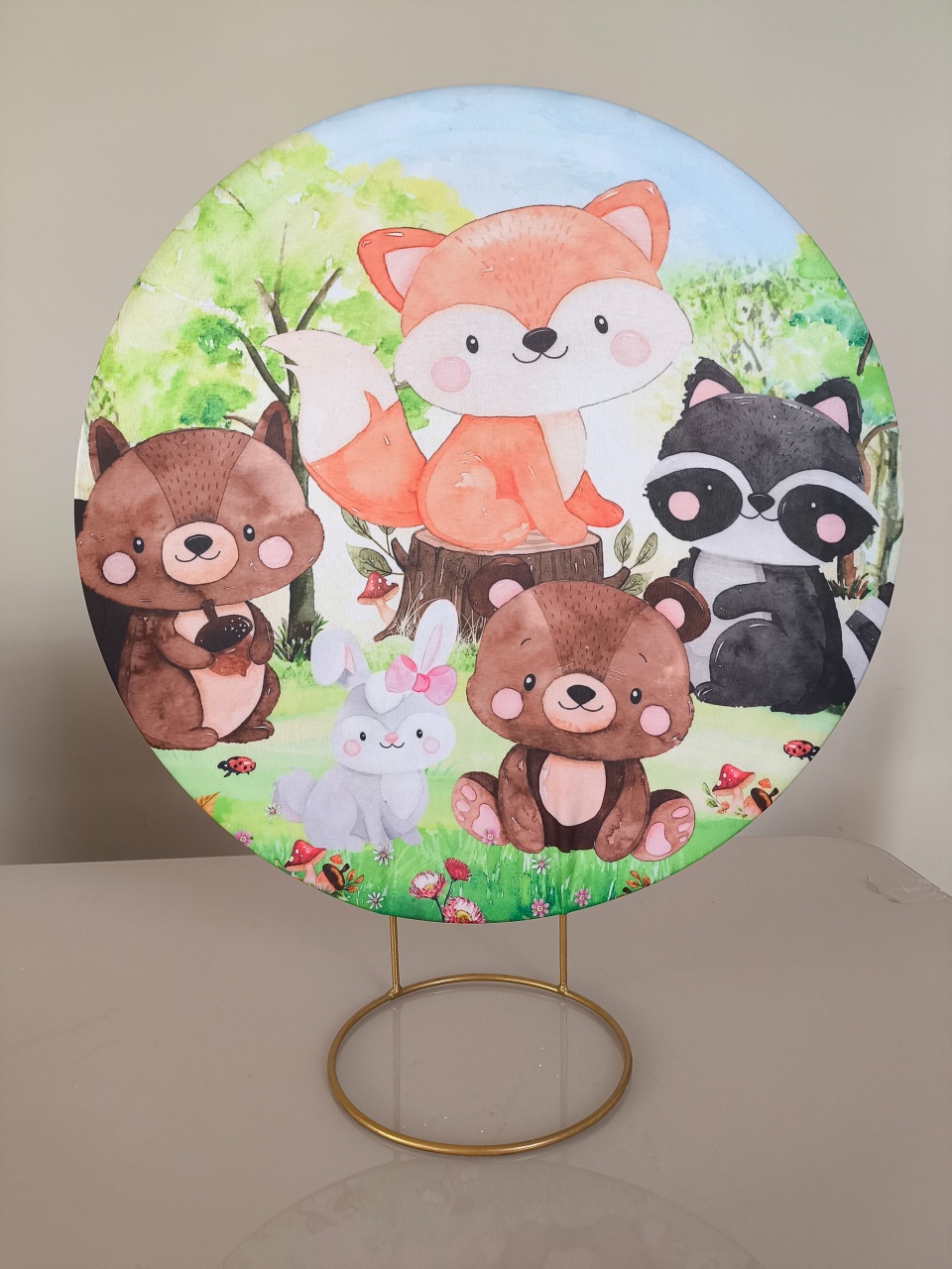 Mini Painel 50X50 Bosque  - Baloesfeitosdesonhos 