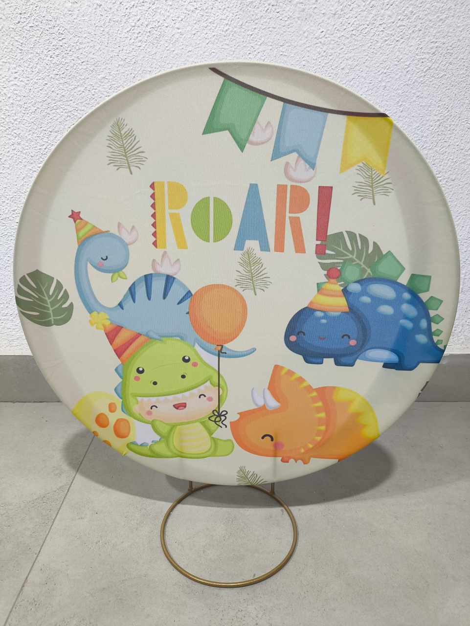 Mini Painel Dinossauro Baby 50X50 - Baloesfeitosdesonhos 