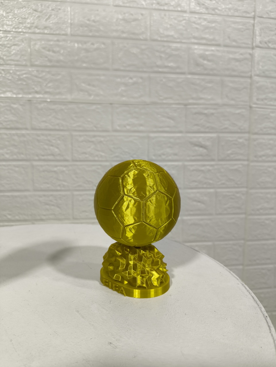 Display 3D Taça Bola Dourada - Baloesfeitosdesonhos 