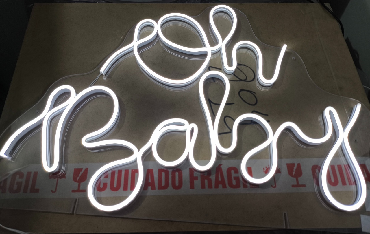 Oh Baby Led 60 Cm - Baloesfeitosdesonhos 