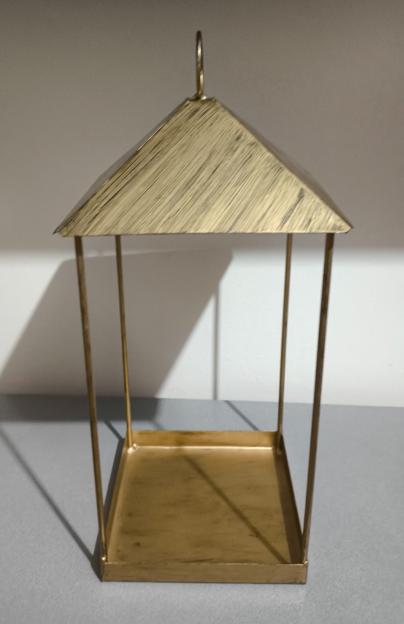 Luminária Aramada Base Fechada 35 Cm Altura  - Baloesfeitosdesonhos 