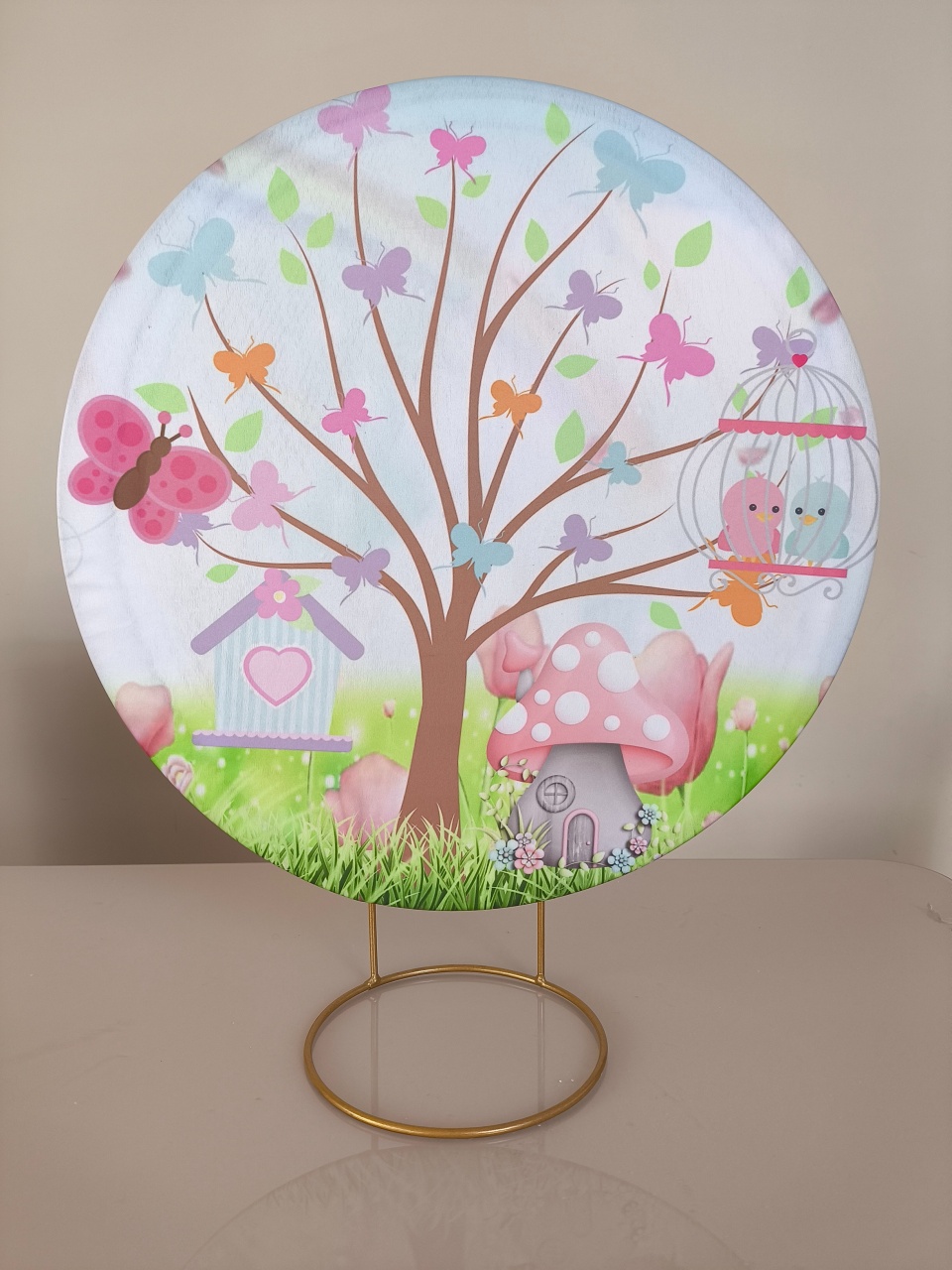 Mini Painel 50X50 Jardim  - Baloesfeitosdesonhos 