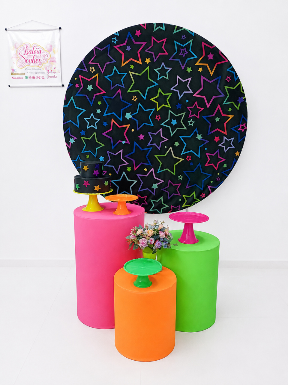 Kit Mini Table Estrelinhas - Baloesfeitosdesonhos 