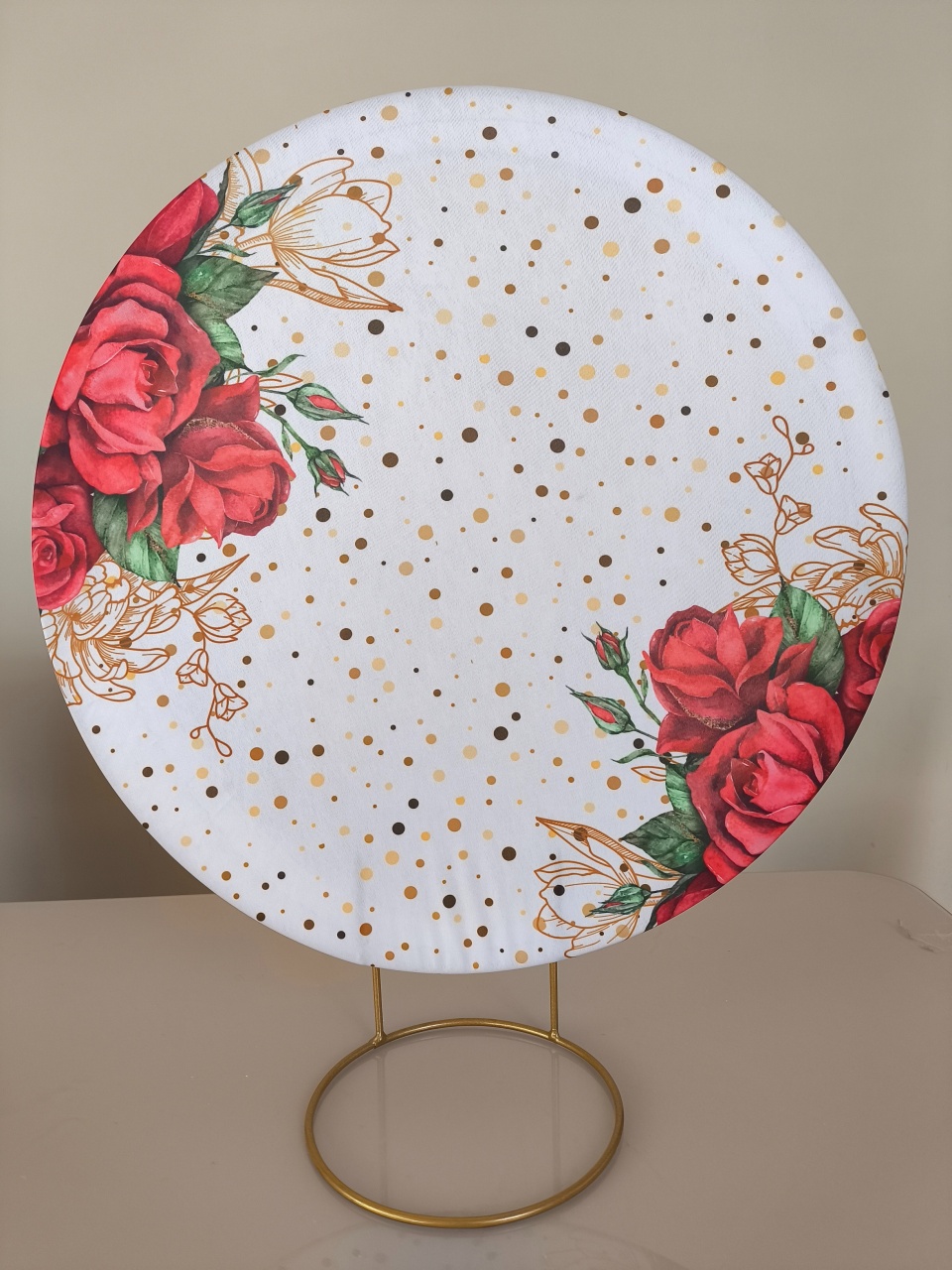 Mini Painel 50X50  Floral Vermelho  - Baloesfeitosdesonhos 