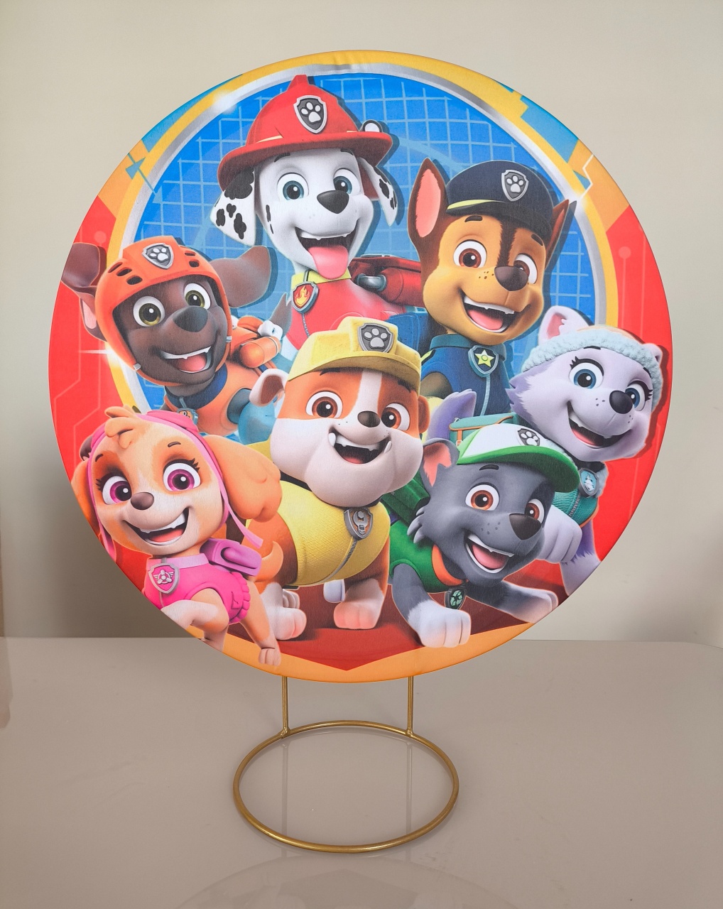 Mini Painel Patrulha Canina 50X50  - Baloesfeitosdesonhos 