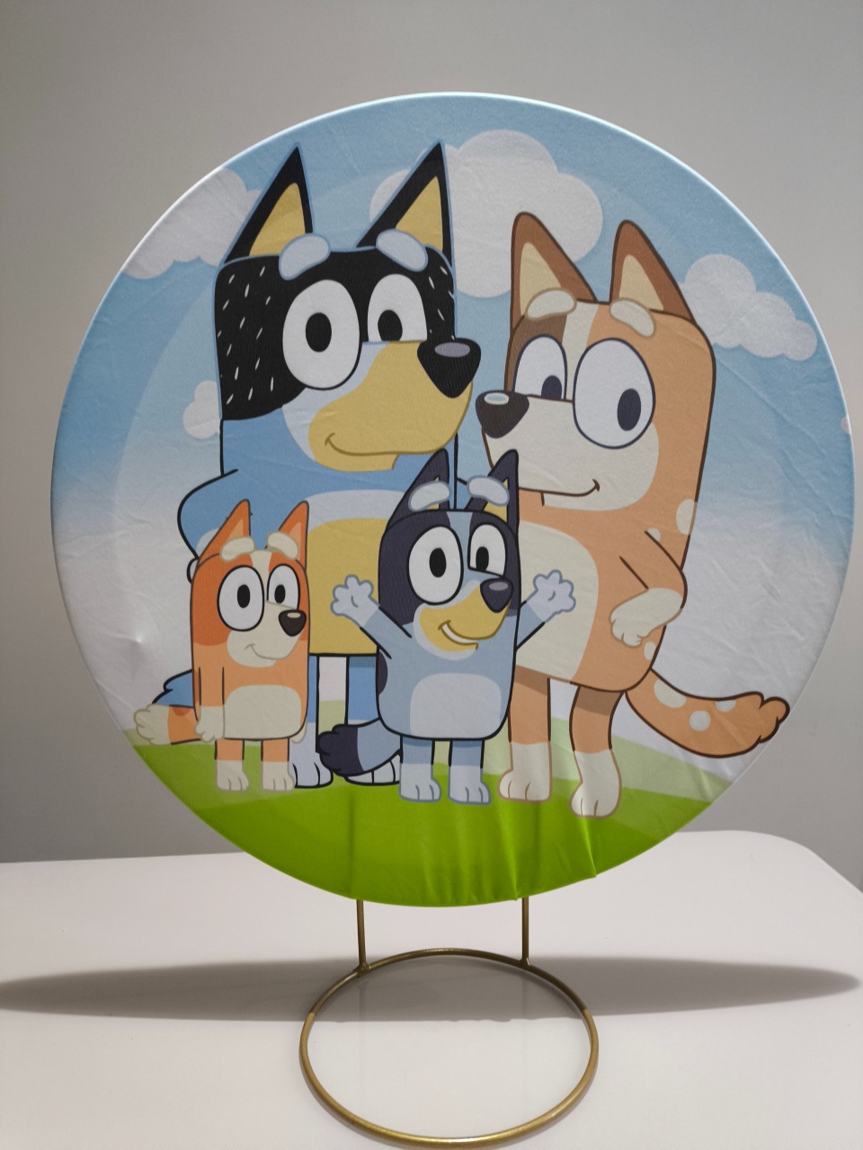 Painel de Mesa 50X50  Bluey - Baloesfeitosdesonhos 