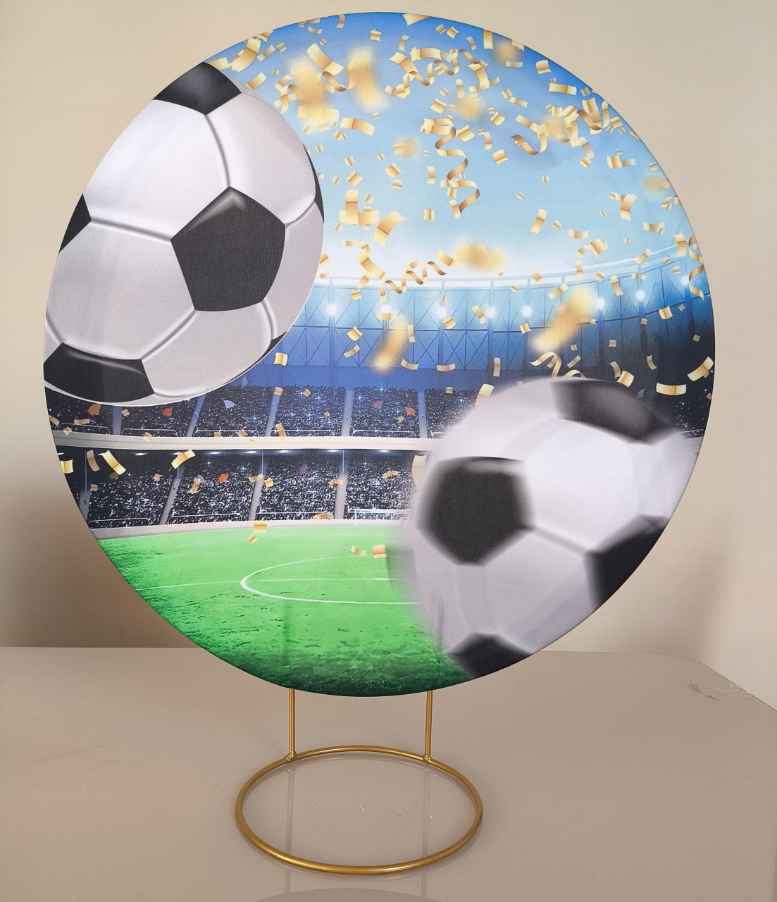 Mini Painel 50X50  Estádio de Futebol  - Baloesfeitosdesonhos 