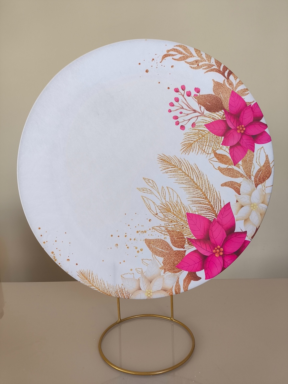 Mini Painel  50X50 Floral Pink - Baloesfeitosdesonhos 