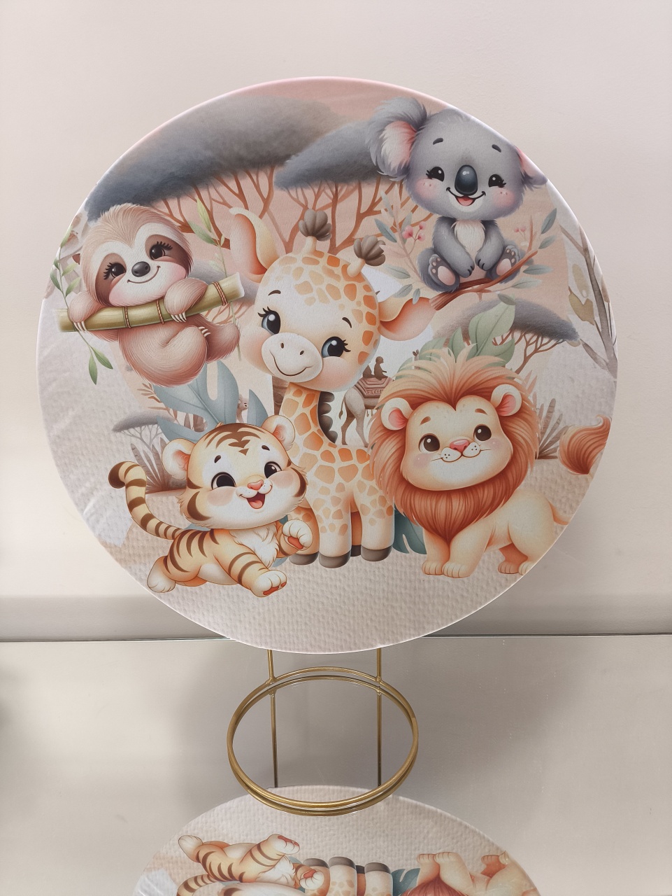 Mini Painel Safari Baby 50X50 - Baloesfeitosdesonhos 
