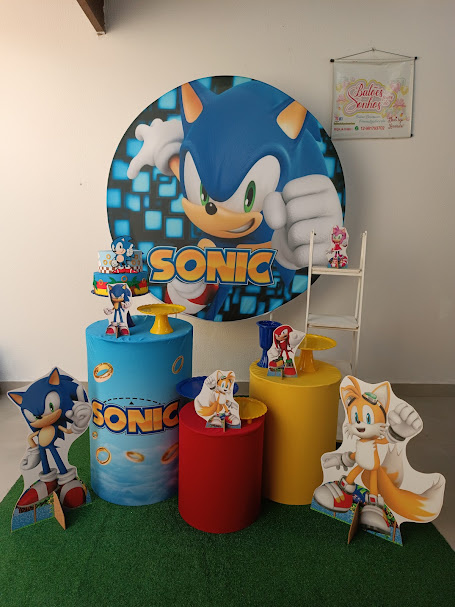 Kit Mini Table Sonic4 C Personagens - Baloesfeitosdesonhos 