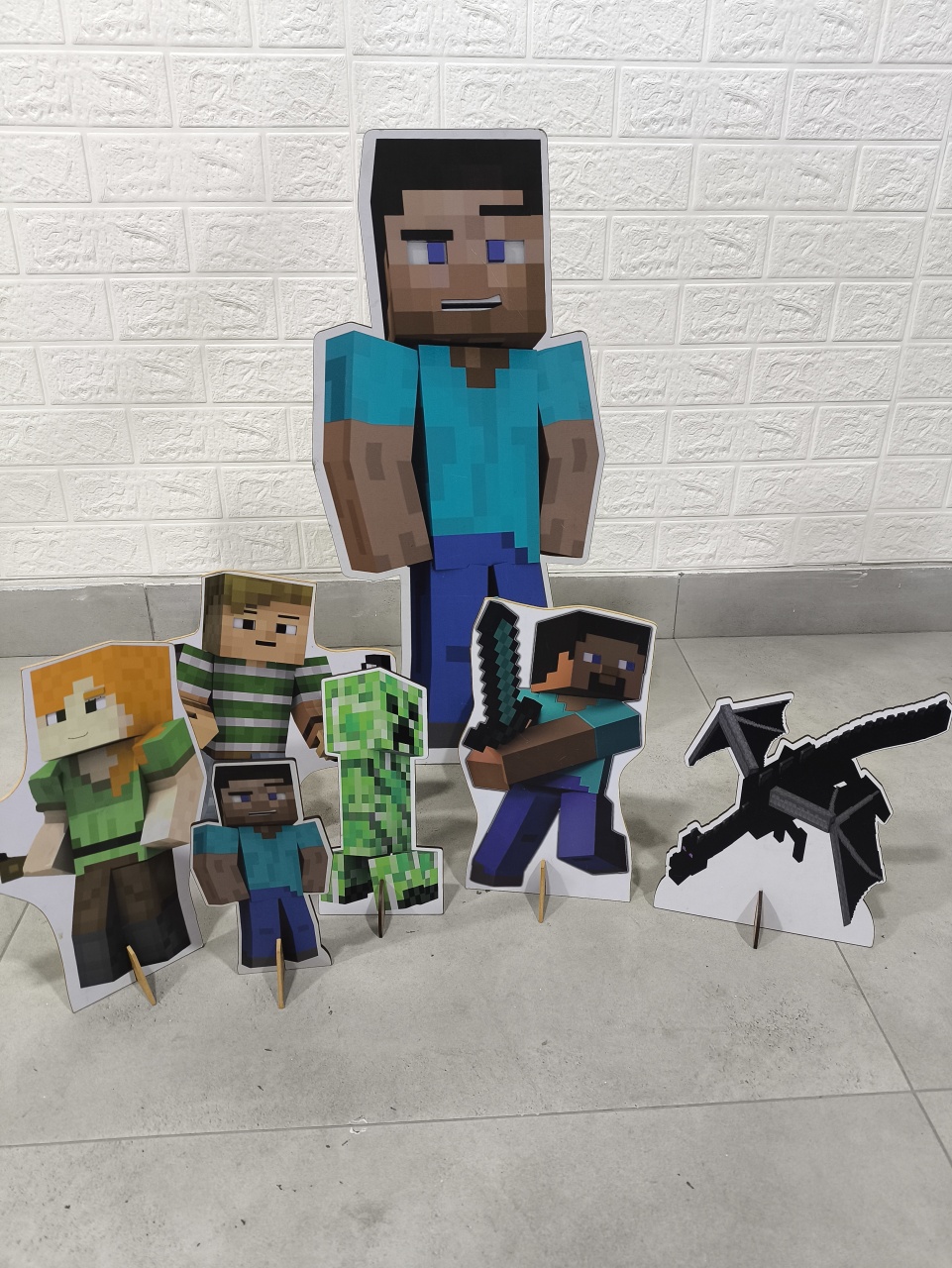 Kit Display Simples Minecraft 2 - Baloesfeitosdesonhos 