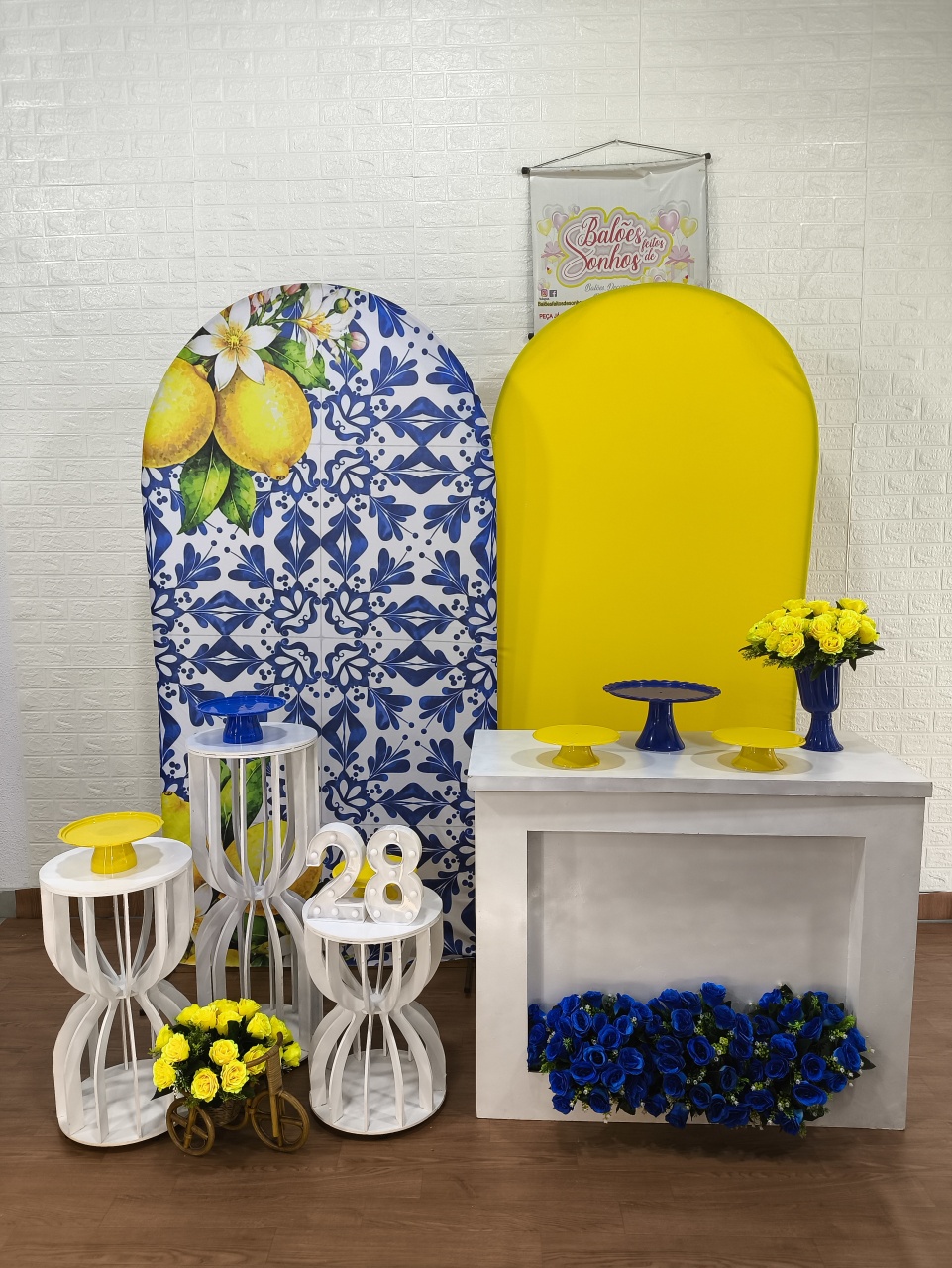 Kit Azulejo Português Limão Siciliano - Baloesfeitosdesonhos 
