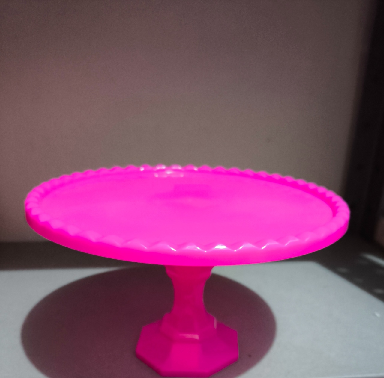 Doceira Pink 20Cm  Pé Alto - Baloesfeitosdesonhos 