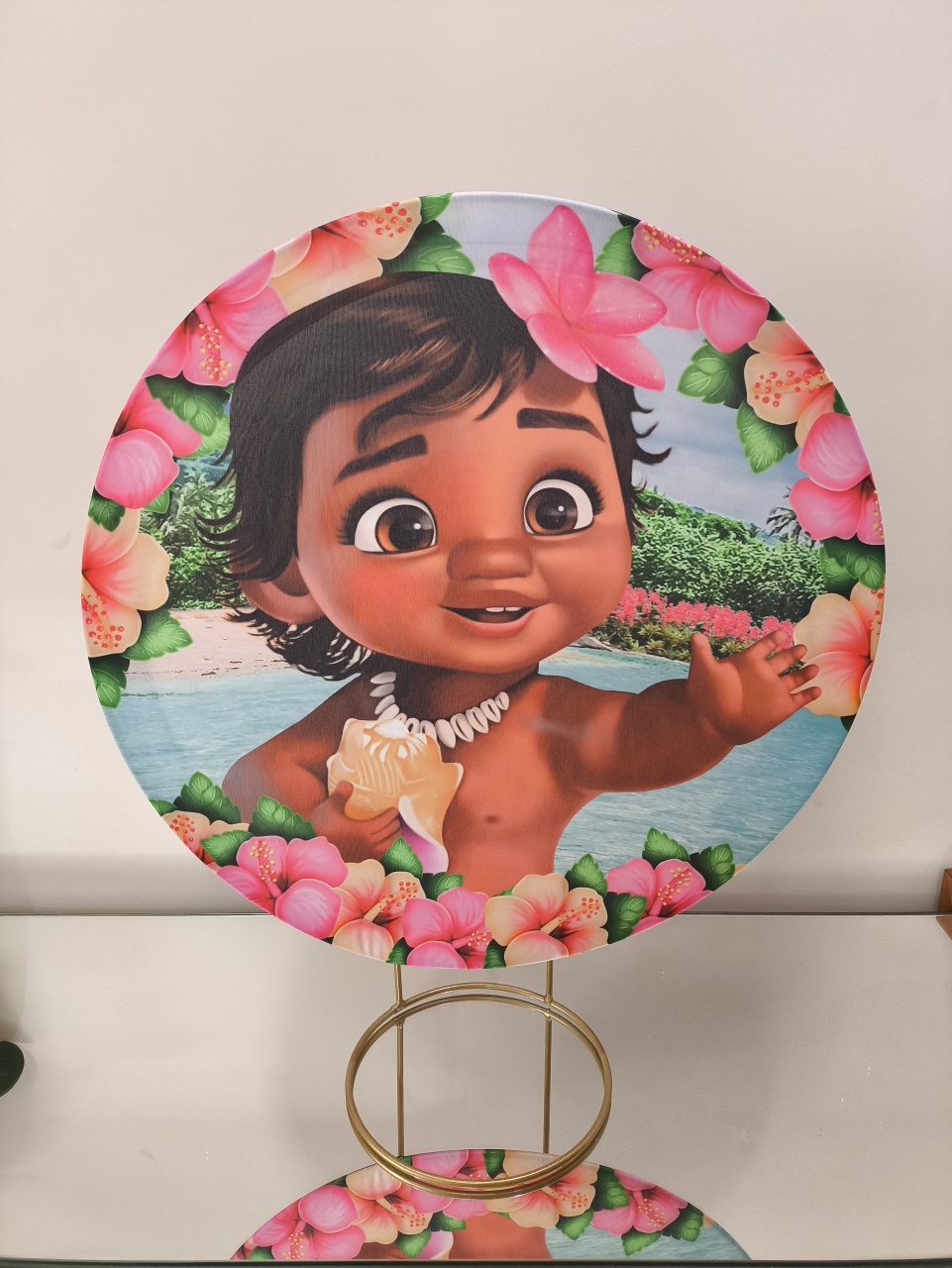 Mini Painel Moana Pequena Baby 50X50 - Baloesfeitosdesonhos 