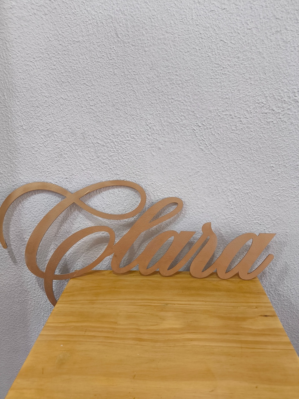 Nome Clara Em Mdf Para Painel   50Cm - Baloesfeitosdesonhos 
