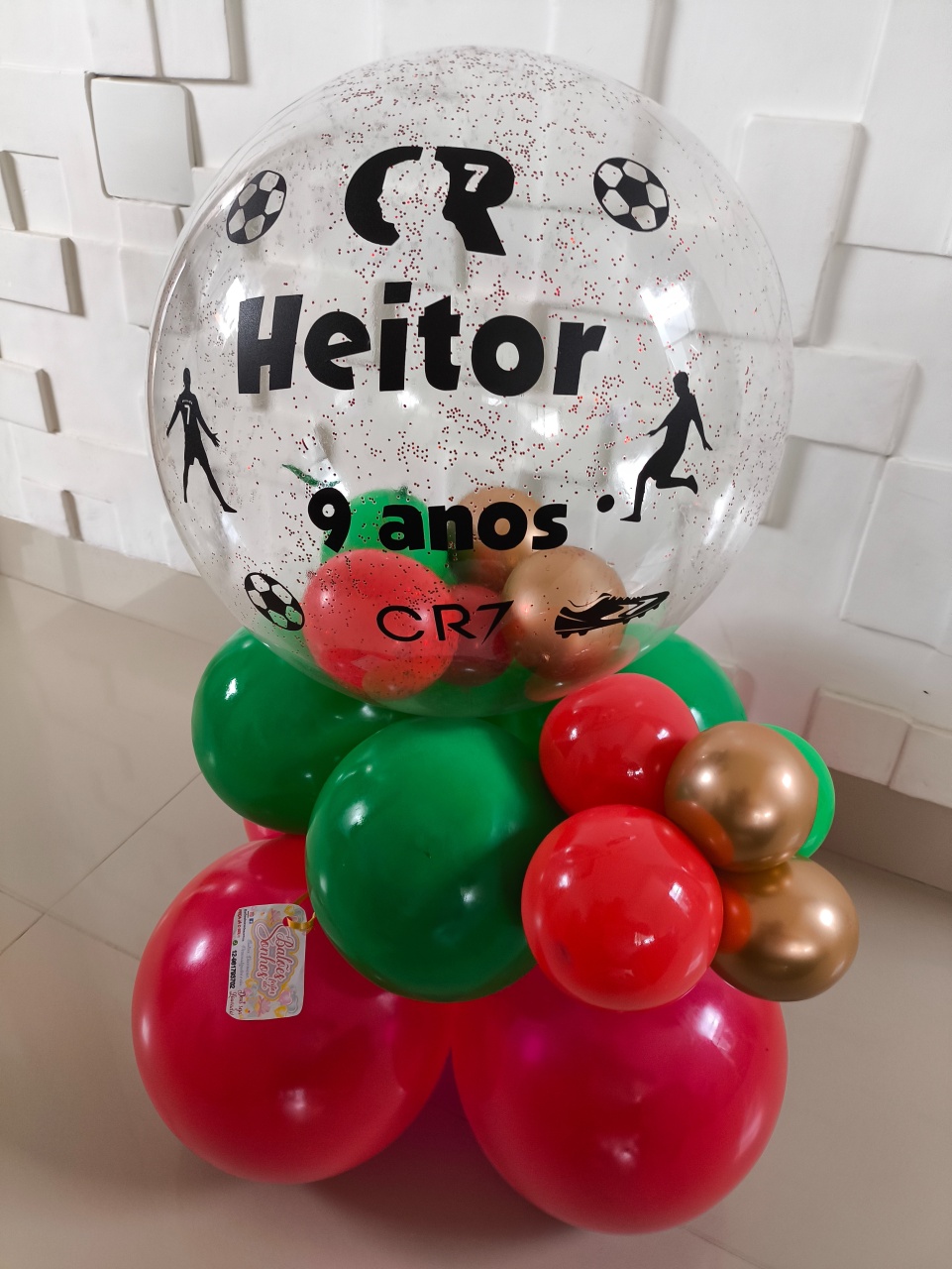 Balão Personalizado Cristiano Ronaldo  - Baloesfeitosdesonhos 